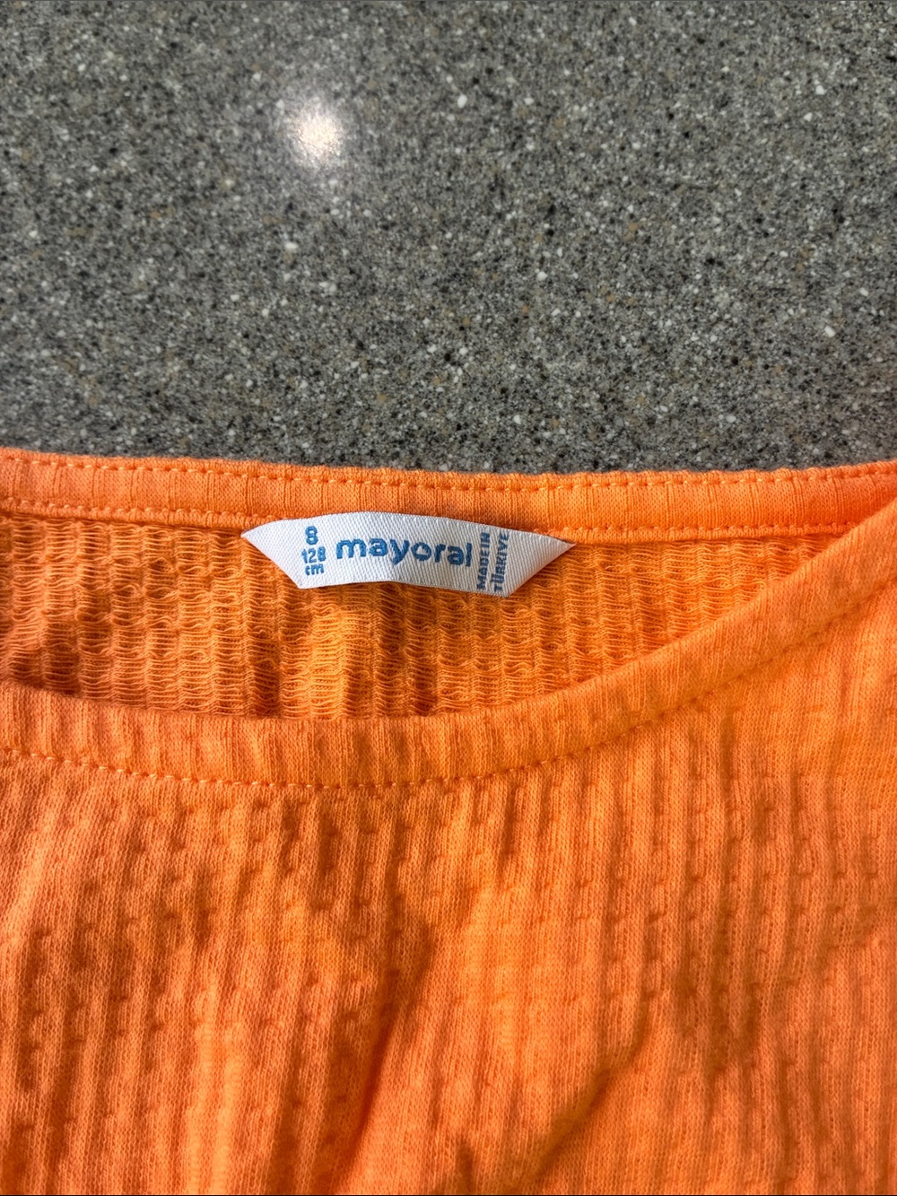 Mayoral Orange Ribbed Two-Piece Matching Set - Picture 5 of 5